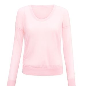 CAbi Gossamer Pullover Sweater Light Pink Medium
